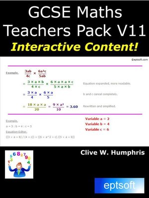 cover image of GCSE Maths Teachers Pack V11